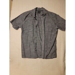 Hurley Button Down Shirt Men's XL Classic Fit Heather Black Gray